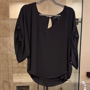 White House Black Market Black Blouse
